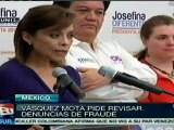 Vázquez Mota llama a revisar denuncias de fraude en México