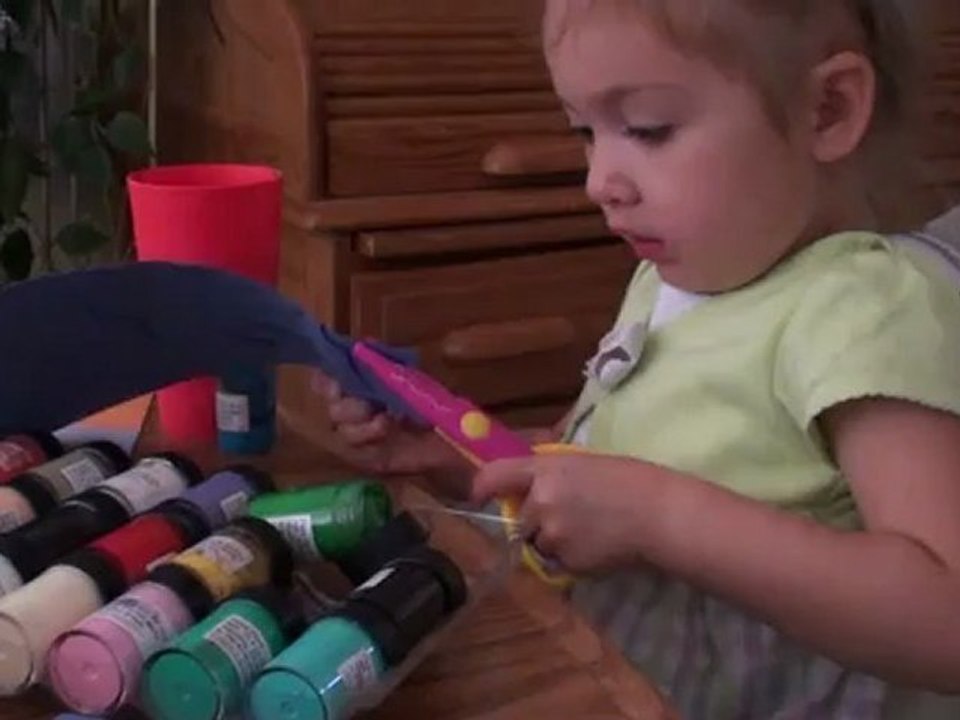 Learning How To Use Safety Scissors