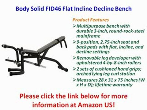 [REVIEW] Body Solid FID46 Flat Incline Decline Bench