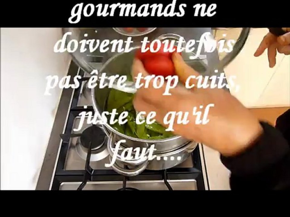 pois gourmands ou pois mangetout - recette cuisson à la vapeur