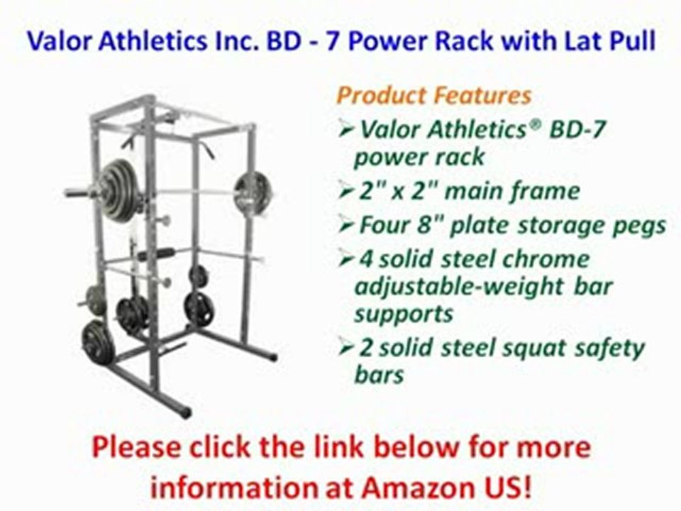 NEW Valor Athletics Inc. BD - 7 Power Rack with Lat Pull