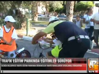 Aliağa Belediyesi Trafik Parkında Eğitimler Devam Ediyor