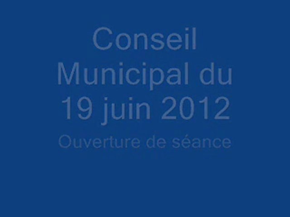 ouverture séance