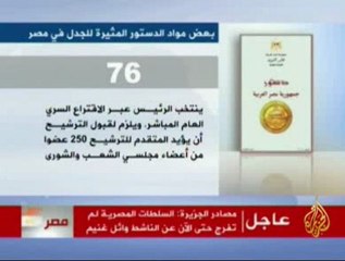 بعض مواد الدستور المثيرة للجدل في مصر