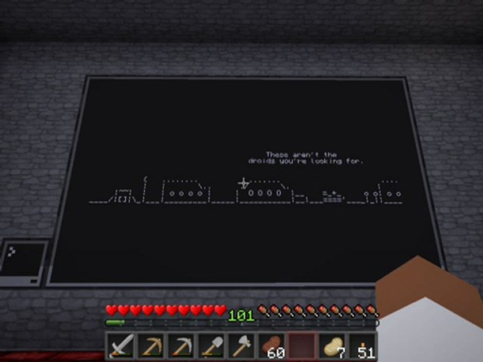 Minecraft Cinema Playing - Star Wars!