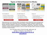 Hindu Chennai Advertising Agency