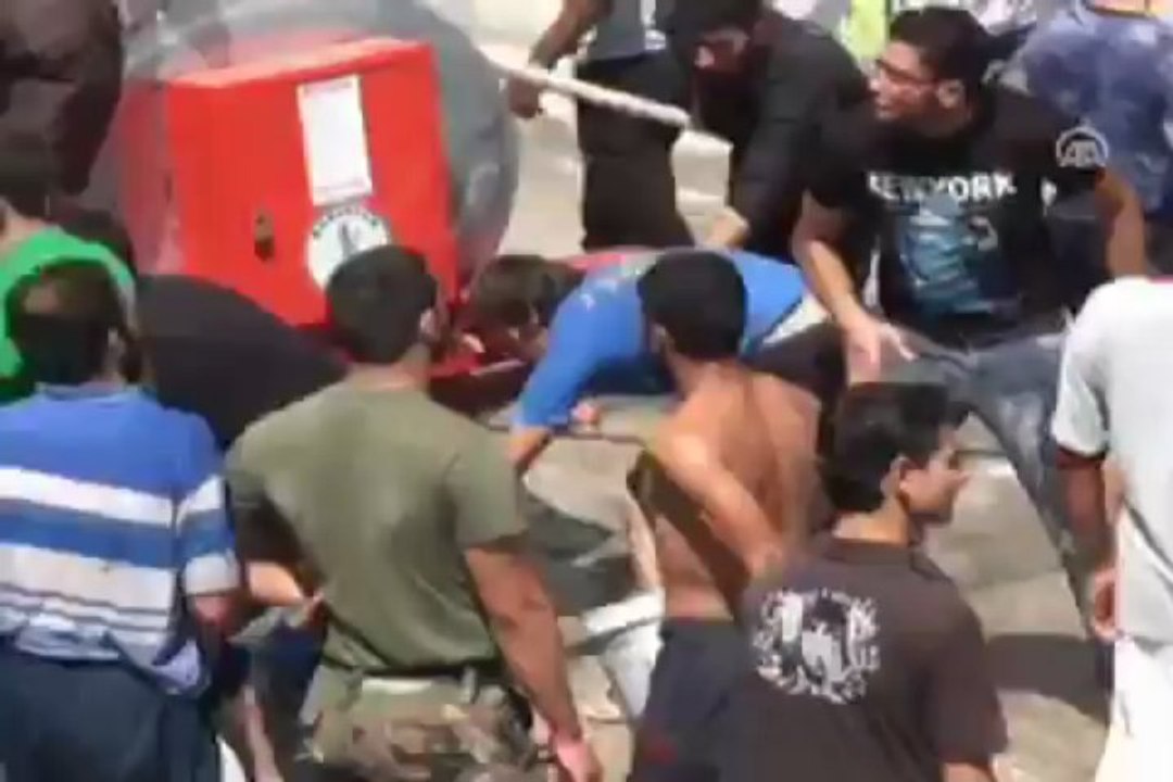 Hatay'da çadır kentte yangın