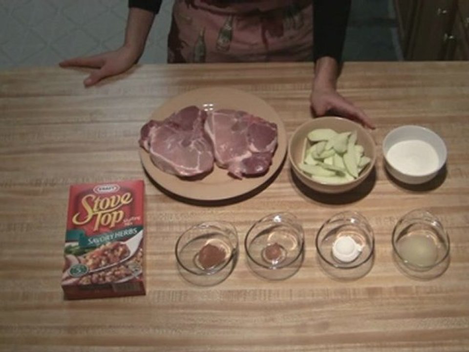 Pork Chops with Apple Stuffing part 1