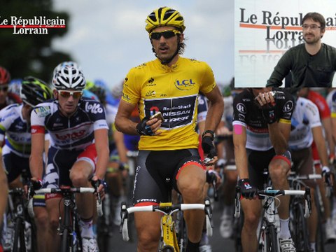 Epernay-Metz : Maxime Rodhain sur une moto au cœur du Tour de France