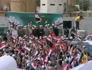 تظاهرات حاشدة بمناسبة الذكرى الثامنة لاحتلال العراق