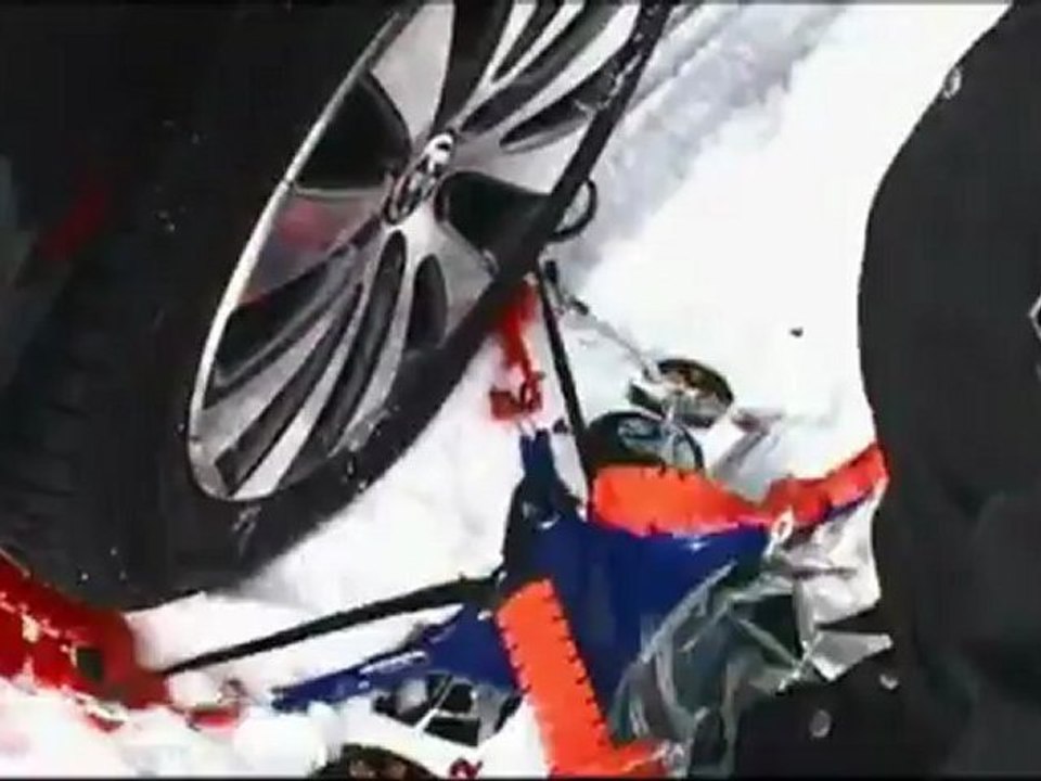 POLAIRE X10 : passager Snow Chain remove - Chaine à neige tourisme démontage