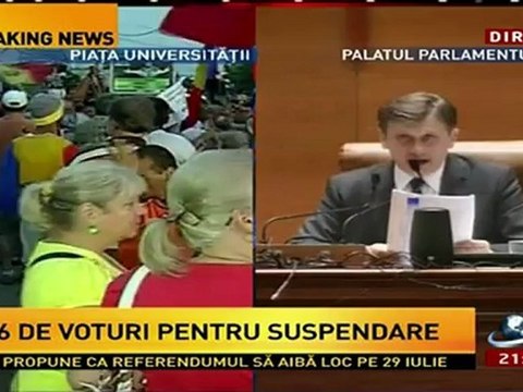 Presedintele Romaniei Traian Basescu a fost Demis - 06.Iulie.2012(2)