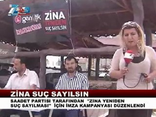 Zina suç sayılsın Zile imza kampanyası