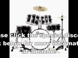 New Complete 5-Piece Black Junior Drum Set with Cymbals Stands Sticks Hardware & Stool | best drum set for beginners