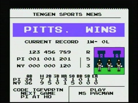 CGRundertow RBI BASEBALL 2 for NES Video Game Review