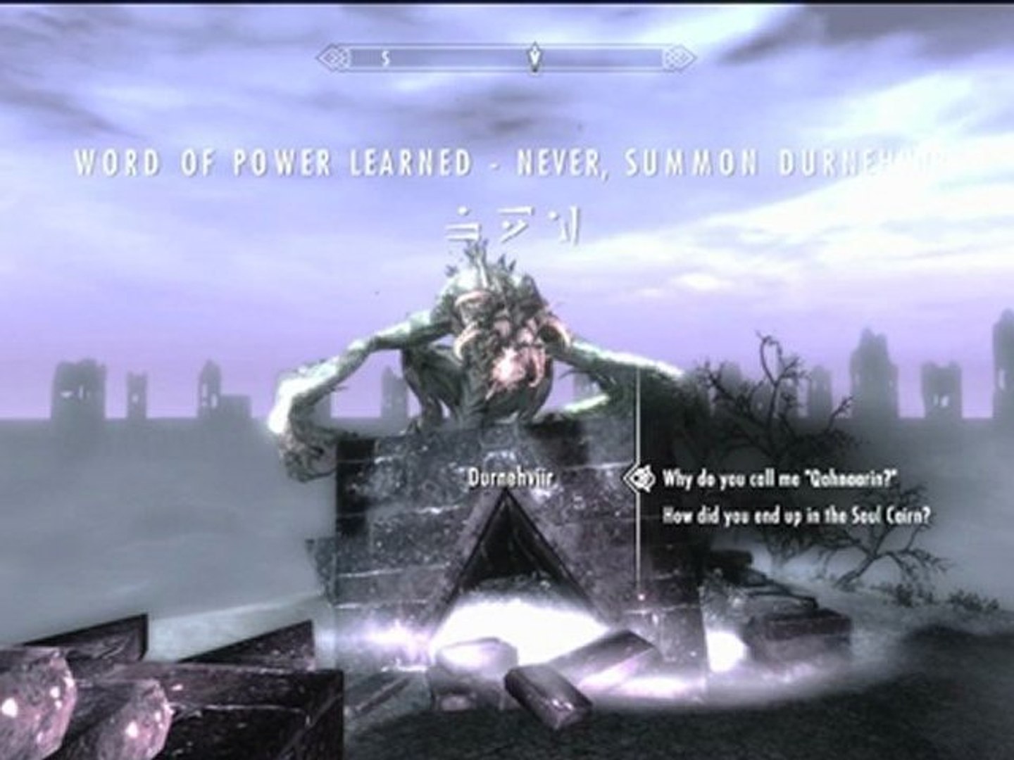 Skyrim Dawnguard Find The Summon Durnehviir Shout Video Dailymotion