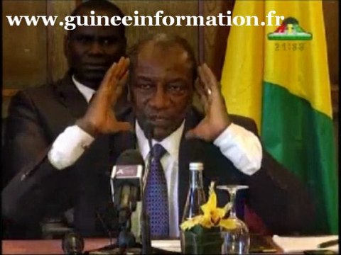 CONFERENCE DE PRESSE D'ALPHA CONDE A PARIS