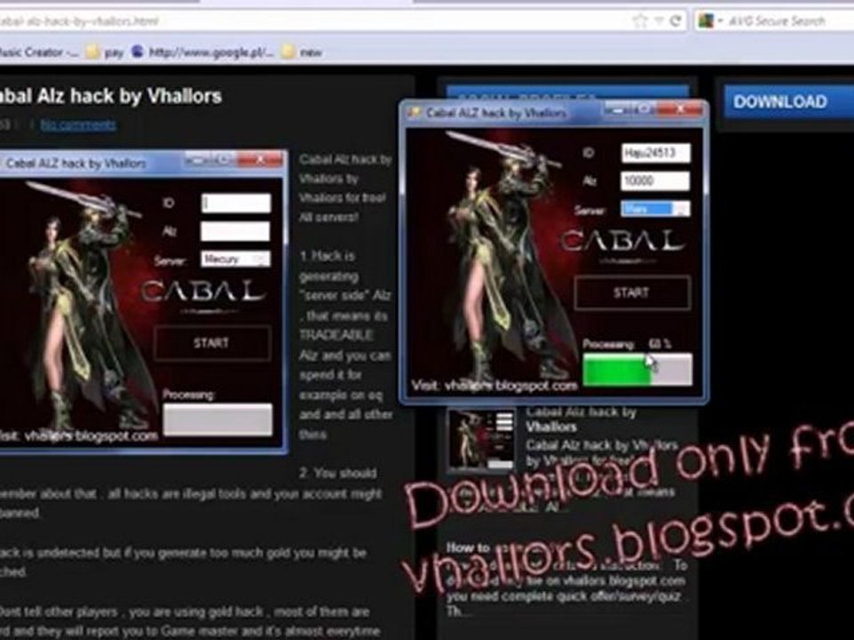 [NEW]Hack to Cabal (Cabal Alz adder) + DOWNLOAD + July 2012 Update
