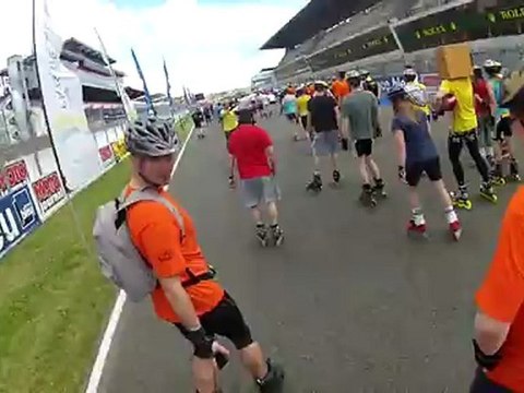 départ de la parade roller