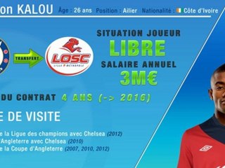 Lille s'offre la bonne pioche Salomon Kalou