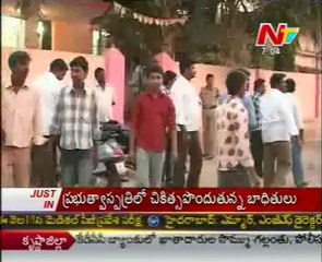 YSR statue destroyed at Kadapa