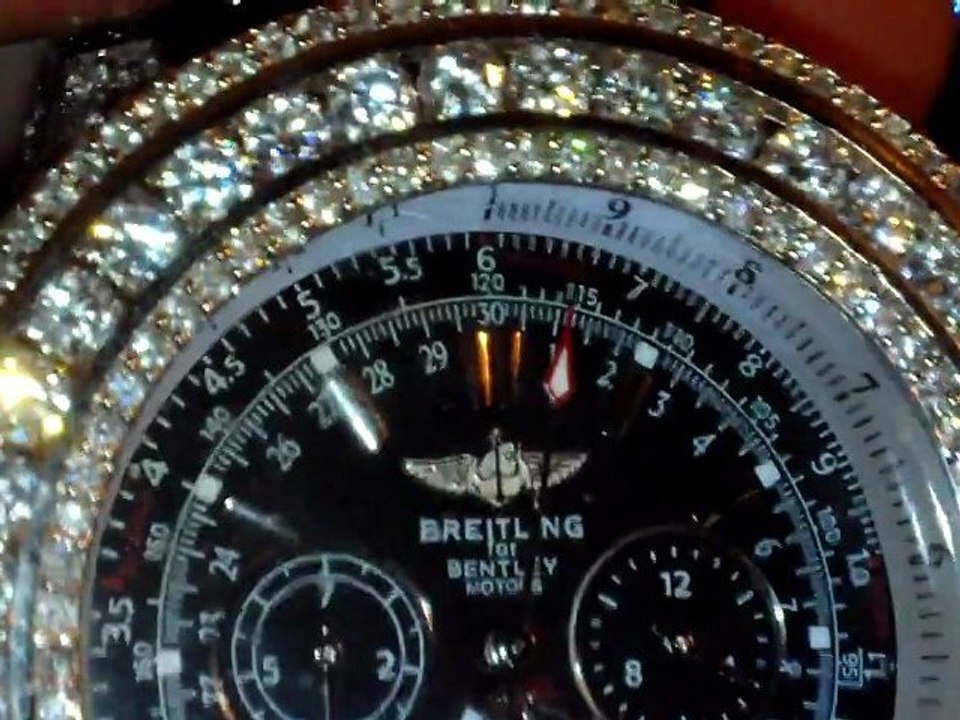 custom Hand Set 17carts lab diamond Breitling Bentley g.t.All Models. All Color Diamonds! by BLUE FLAME DIAMONDS