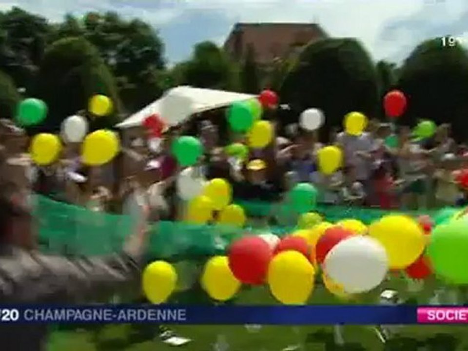 France 3  Champagne-Ardenne - 4 juillet 2012 - pique nique de soutien à Blendi et Blendon Gashi