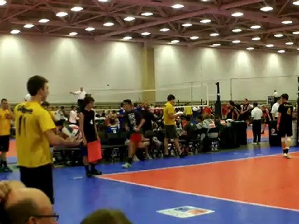 Ultimate Volleyball Club Boys 17 Blue Round 2 Match 1 Team Rockstar 17-1 SC Game 2