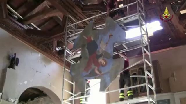 Concordia (MO) - Recupero opere d'arte chiesa Santa Caterina 2 (06.07.12)