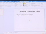 Tuto Powerpoint: insérer une vidéo