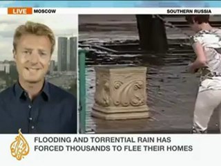 Russia reels from "deluge of rainfall"