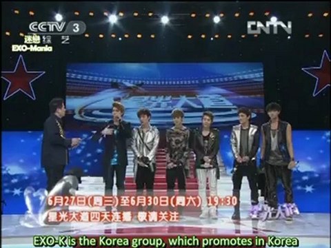 (Eng Sub)120628 EXO-M CCTV-3 Star Way MAMA+Introduction [迷戀EXO-Mania]