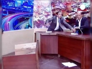 Ürdün televizyonunda silahlı kavga