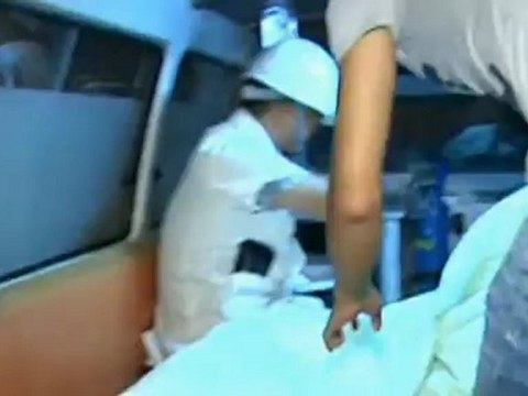 Three men rescued from a collapsed tunnel in China