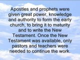 Apostles And Prophets Today