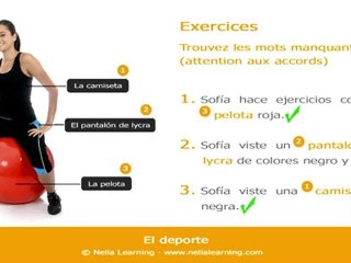 Apprendre l'espagnol en ligne - Vocabulaire espagnol - Fiche 15 - Niveau A1