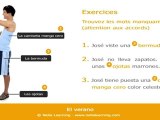 Apprendre l'espagnol en ligne - Vocabulaire espagnol - Fiche 20 - Niveau A1