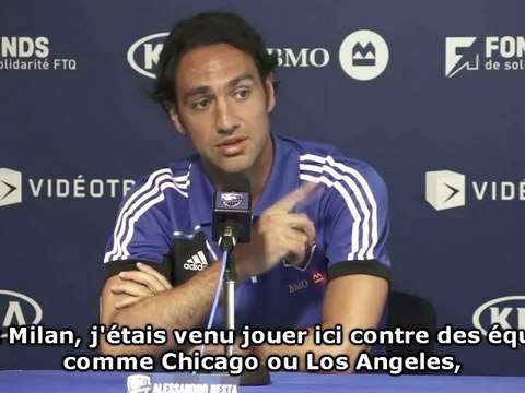 Alessandro Nesta : Très heureux d'être à Montréal