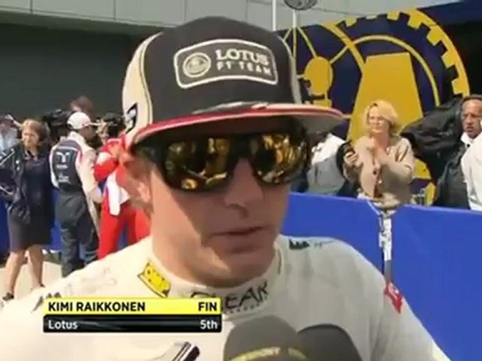 Silverstone 2012 Kimi Räikkönen Race Interview