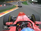 F1 2011 - R12 - Alonso onboard overtakes Sutil and Webber