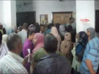 وقفه احتجاجيه للمؤقتين بالتربيه والتعليم امام مكتب وكيل الوزارة بالمنيا