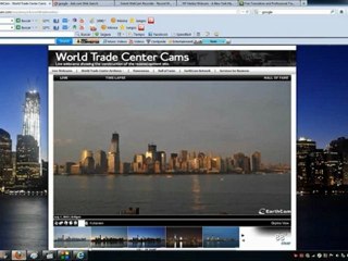 Webcams registram ao vivo UFO sobre obras de reconstrução do WTC em NYC.