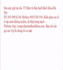 Sửa máy giặt tại Thanh Xuân. TT Điện tử điện lạnh Bách Khoa Hà Nội.   ĐT: 043.990.62.60