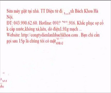 Sửa máy giặt samsung tại Thanh Xuân. TT Điện tử điện lạnh Bách Khoa Hà Nội. ĐT: 043.990.62.60