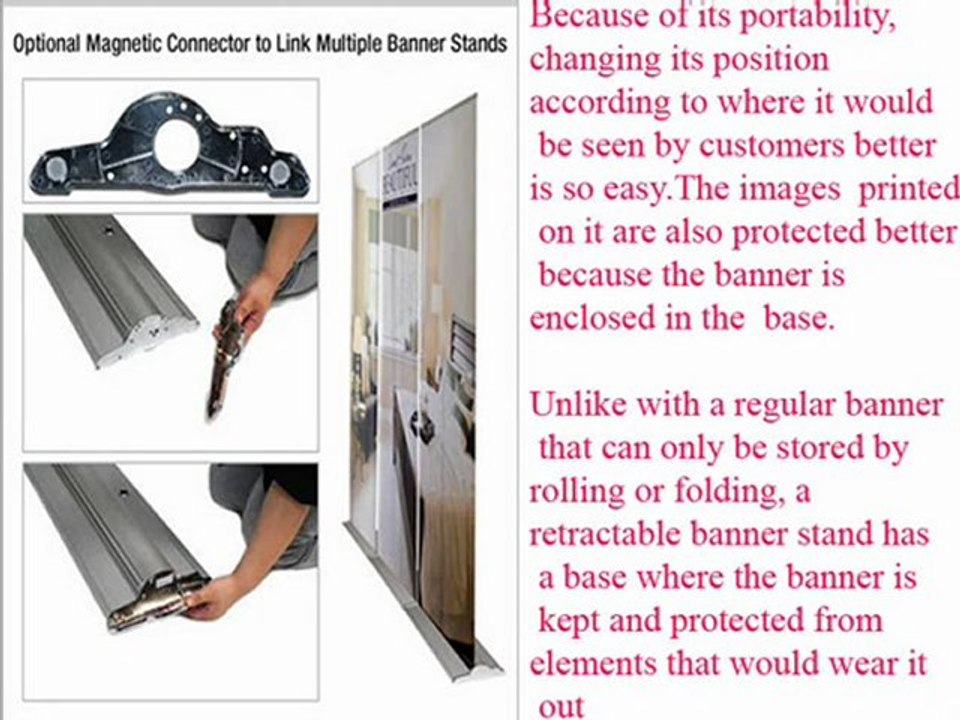 Retractable Banner Stand -  Your cost effective promotional method
