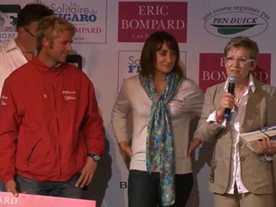 La Solitaire du Figaro Eric Bompard Cachemire : Remise des prix à St Gilles Croix de Vie