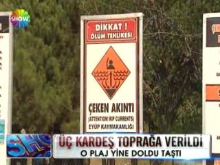 Karadeniz'de boğulan 3 kardeş toprağa verildi - 08 temmuz 2012