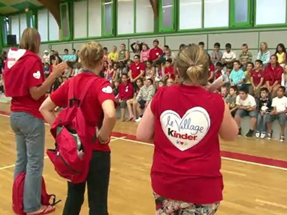 Arrivée des enfants au Village Kinder