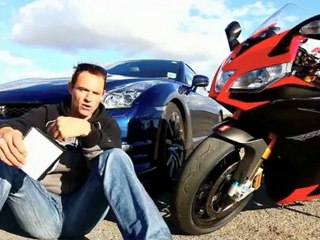 Aprilia RSV4 vs Nissan GT-R: Battle of the computers