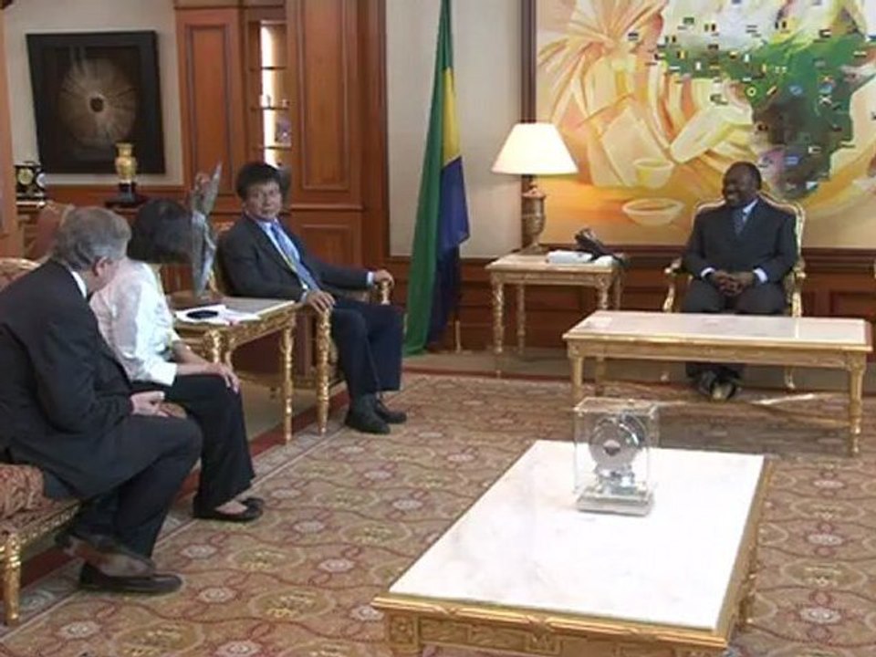 Audience du Président Ali Bongo Ondimba avec le groupe China Alliance
